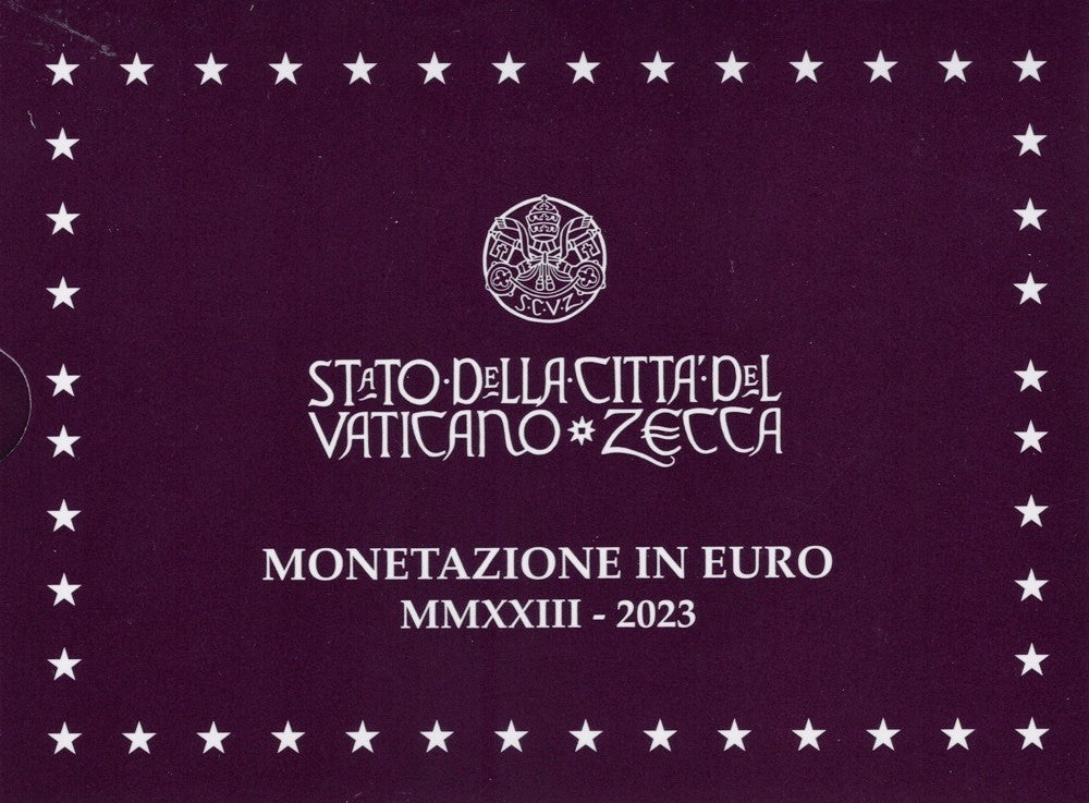 Vatikán 2023 forgalmi sor + 20 Euro Ag (Proof)