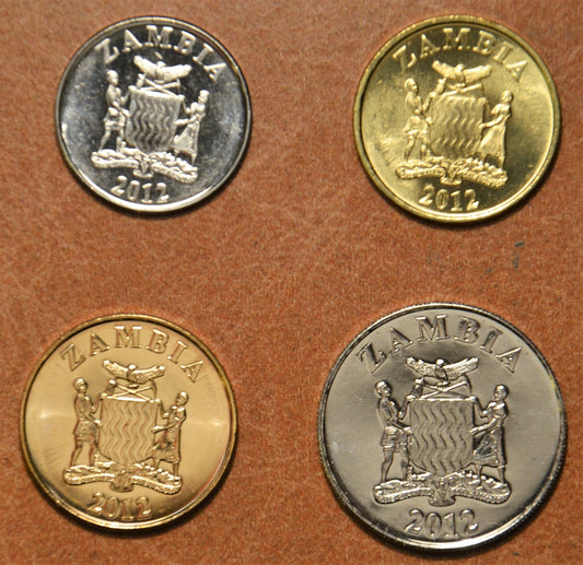 Zambia 4 érme 2012 (UNC)
