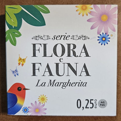 0,25 Euro Olaszország 2025 - Flora e Fauna: La Margherita (1 oz FDC)