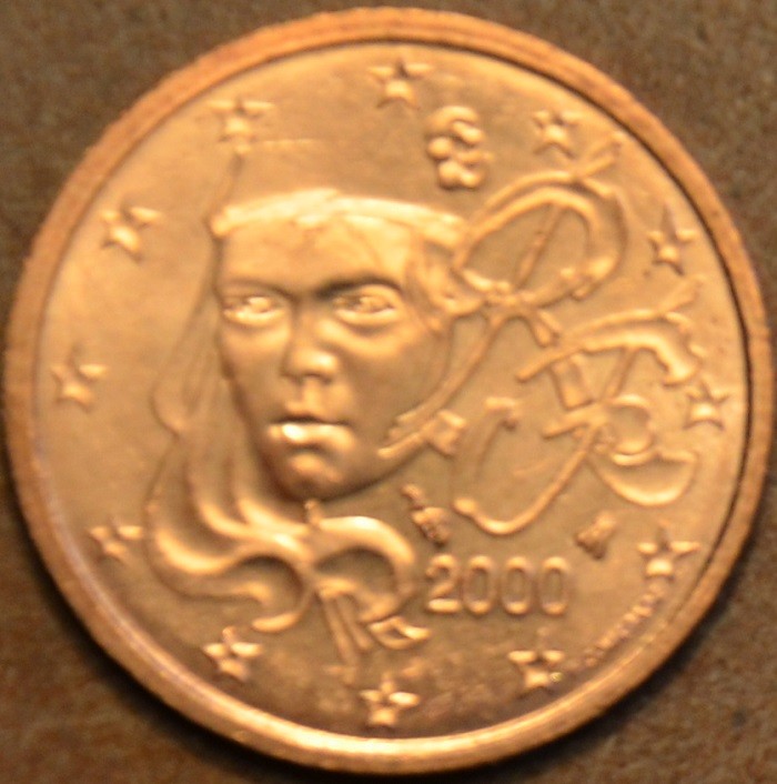 1 cent Franciaország 2000 (UNC)