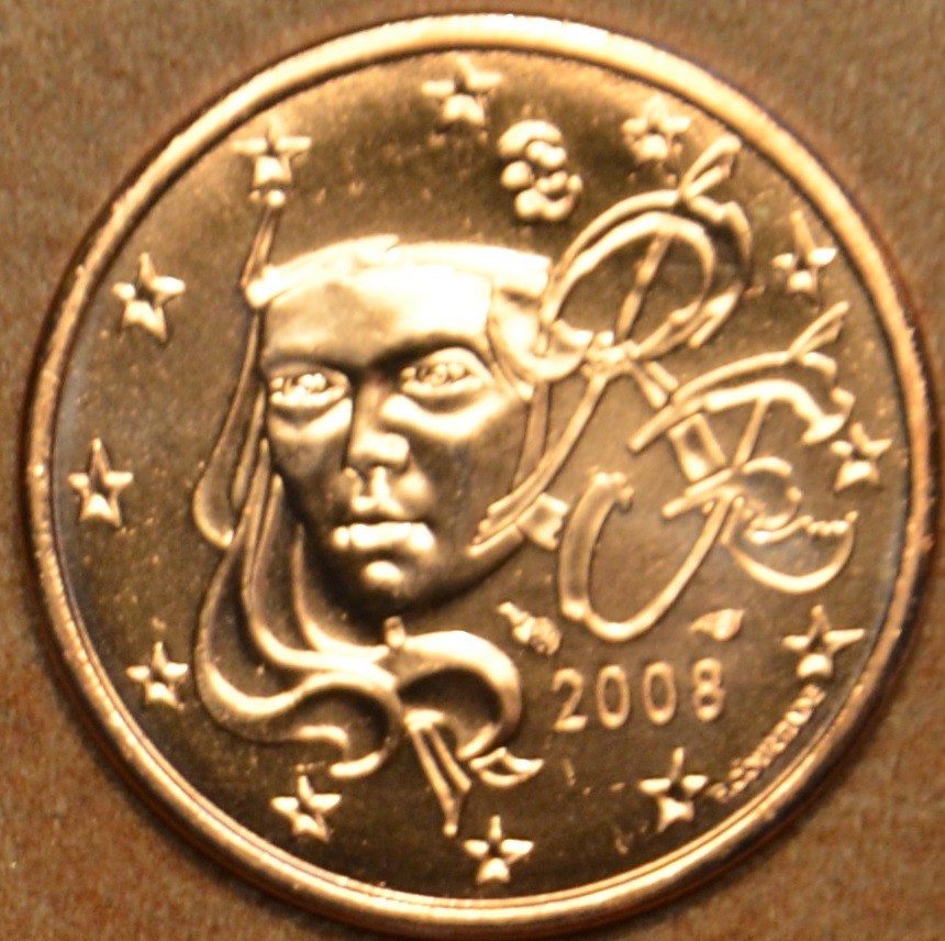 1 cent Franciaország 2008 (UNC)