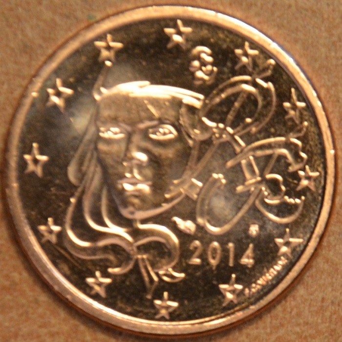 1 cent Franciaország 2014 (UNC)