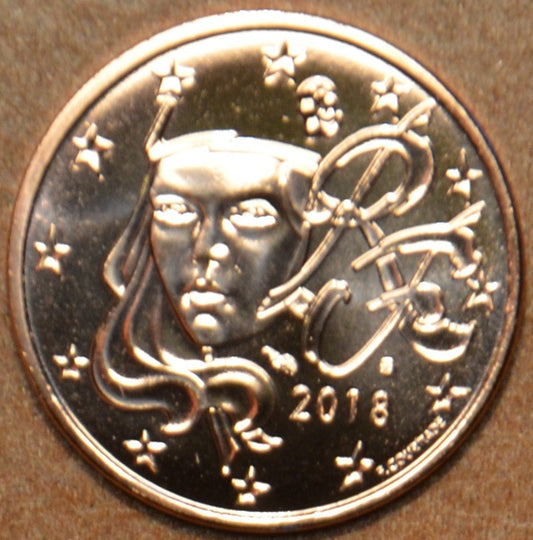 1 cent Franciaország 2018 (UNC)
