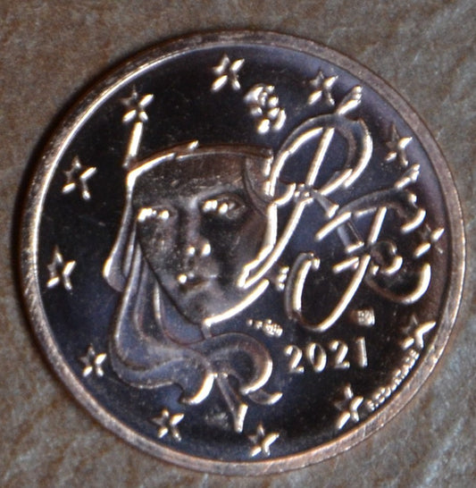 1 cent Franciaország 2021 (UNC)