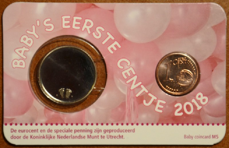 1 cent Hollandia 2018 - Az első centem - lány (BU)