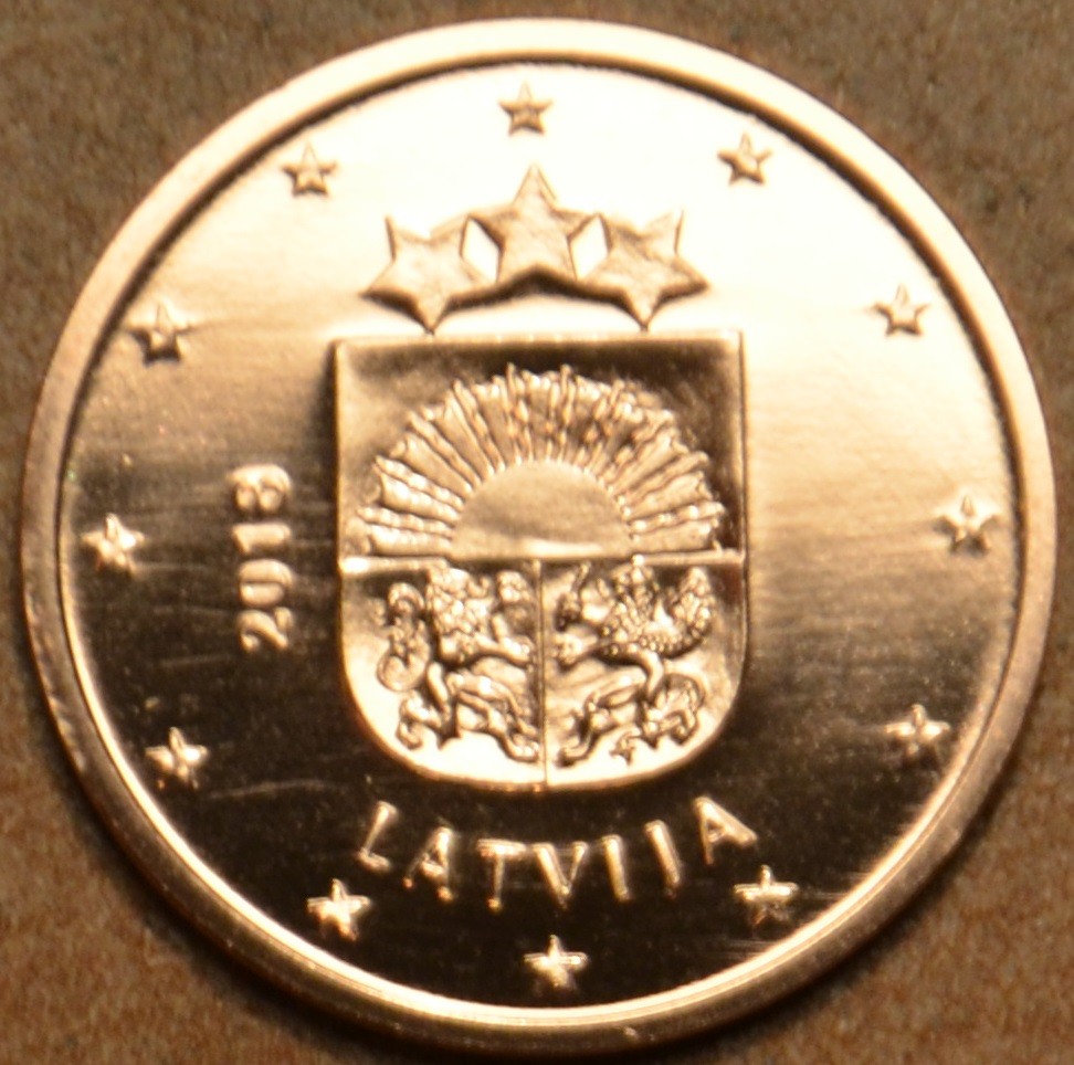 1 cent Lettország 2018 (UNC)
