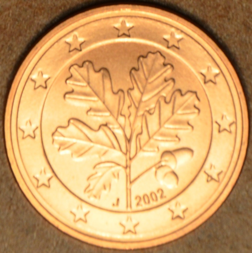 1 cent Németország 2002 "J" (UNC)