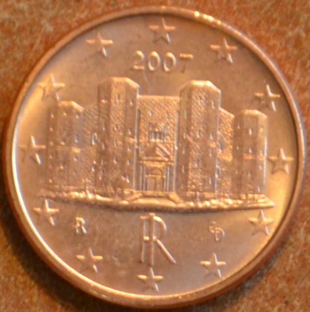 1 cent Olaszország 2007 (UNC)