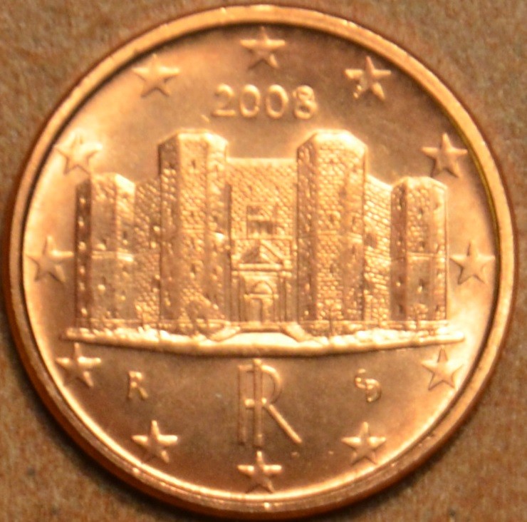 1 cent Olaszország 2008 (UNC)