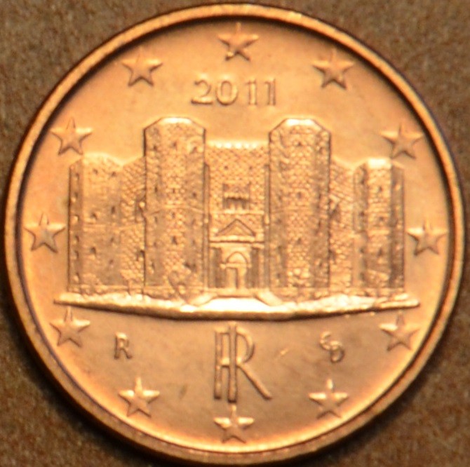 1 cent Olaszország 2011 (UNC)