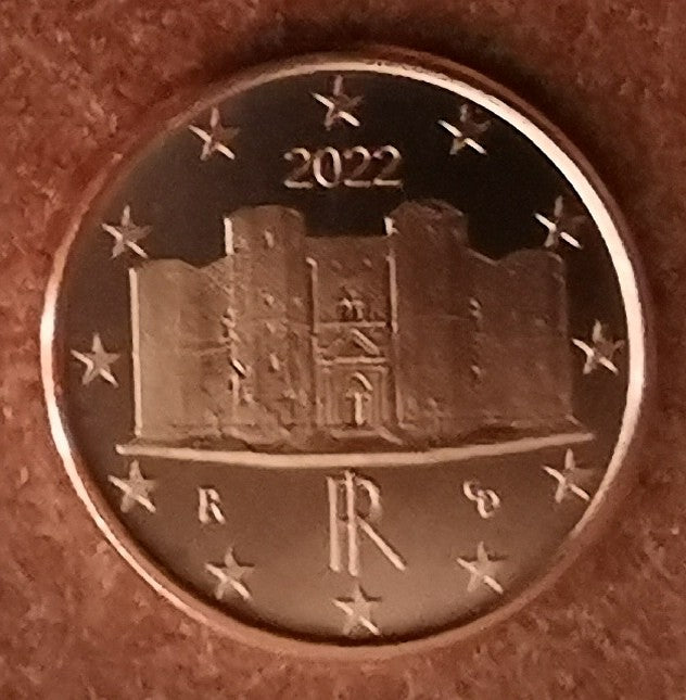 1 cent Olaszország 2022 (UNC)
