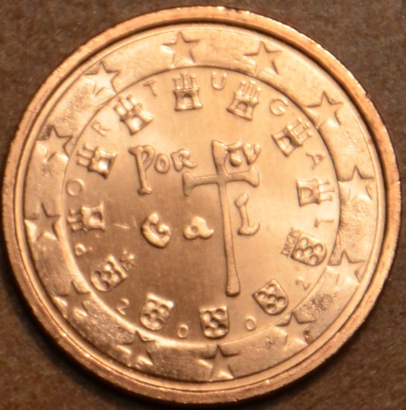 1 cent Portugália 2002 (UNC)