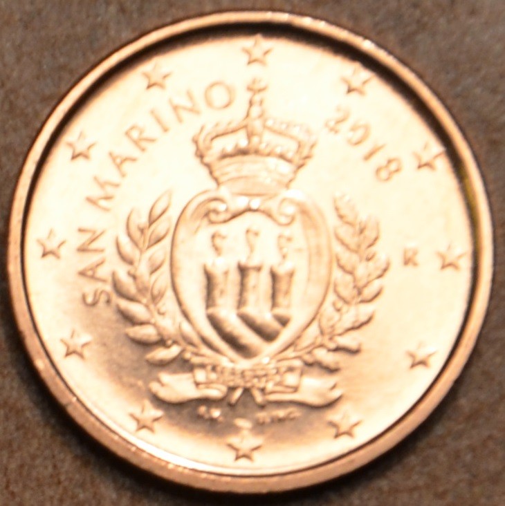 1 cent San Marino 2018 - Új dizájn (UNC)