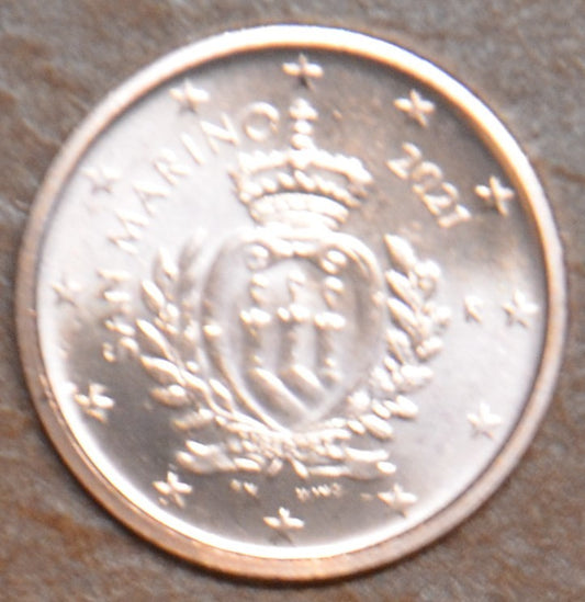 1 cent San Marino 2021 - Új dizájn (UNC)