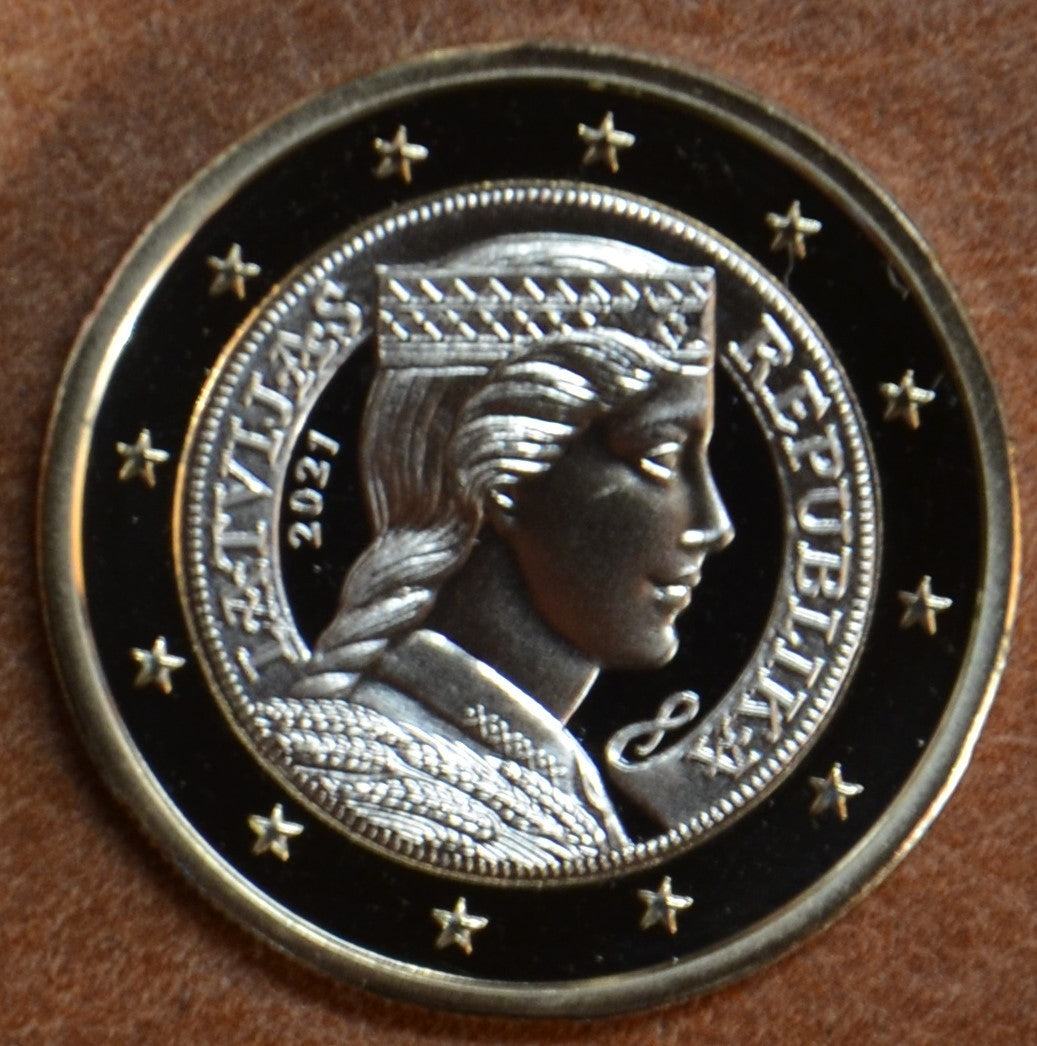 1 Euro Lettország 2021 (UNC)