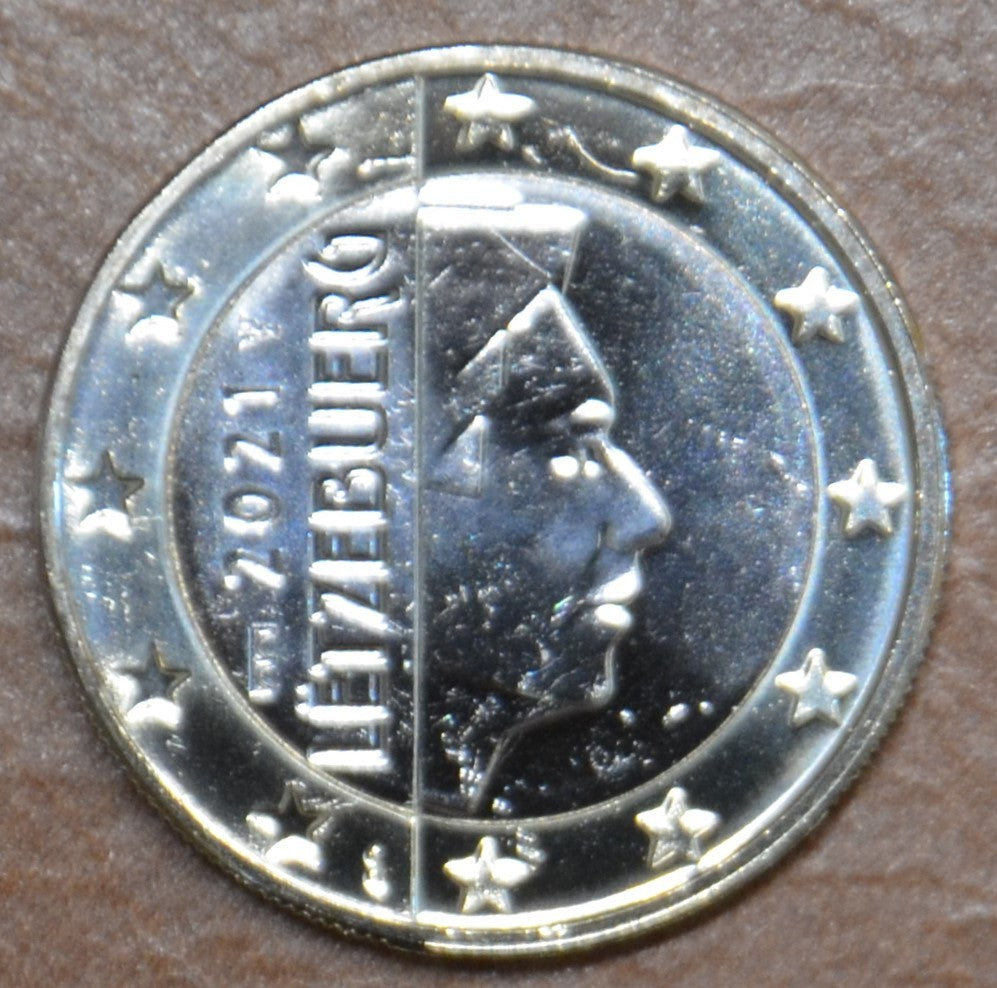 1 euro Luxemburg 2021 "híd" verjeggyel (UNC)