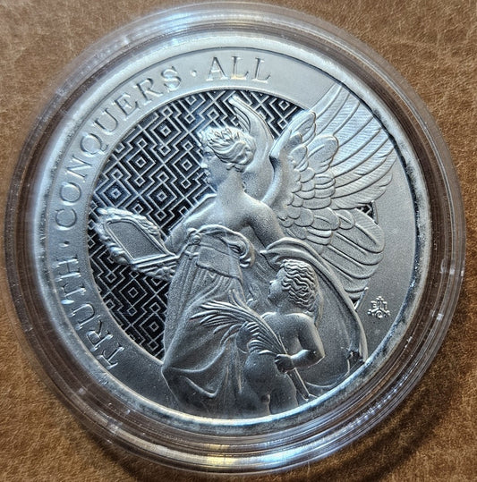 1 font Szt. Helena 2022 - A királynő erényei – Igazság (1 oz. Ag)