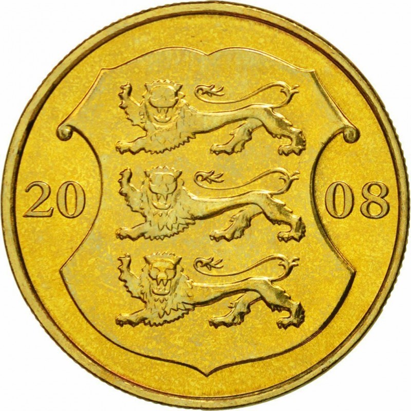 1 krooni Észtország 2008 (UNC)