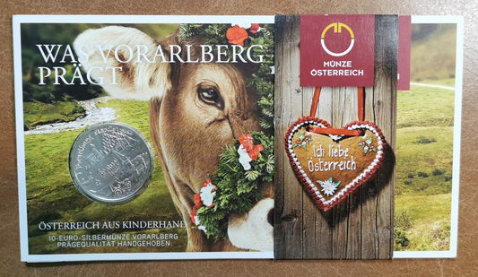 10 Euro Ausztria 2013 Vorarlberg (BU)