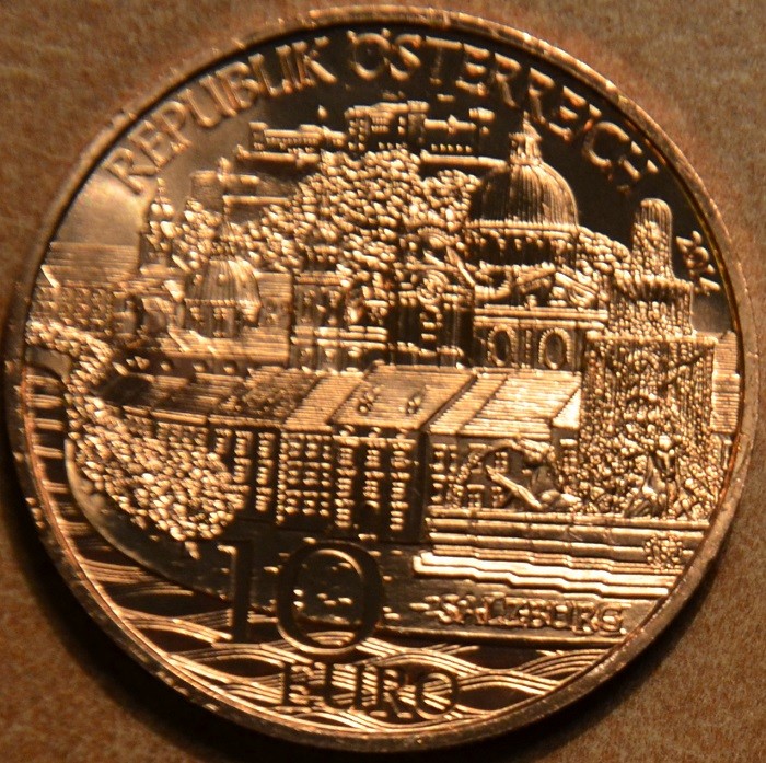 10 Euro Ausztria 2014 Salzburg (UNC)