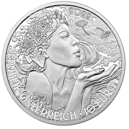 10 Euro Ausztria 2022 - A pitypang (BU)