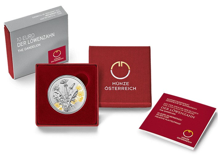 10 Euro Ausztria 2022 - A pitypang (Proof)