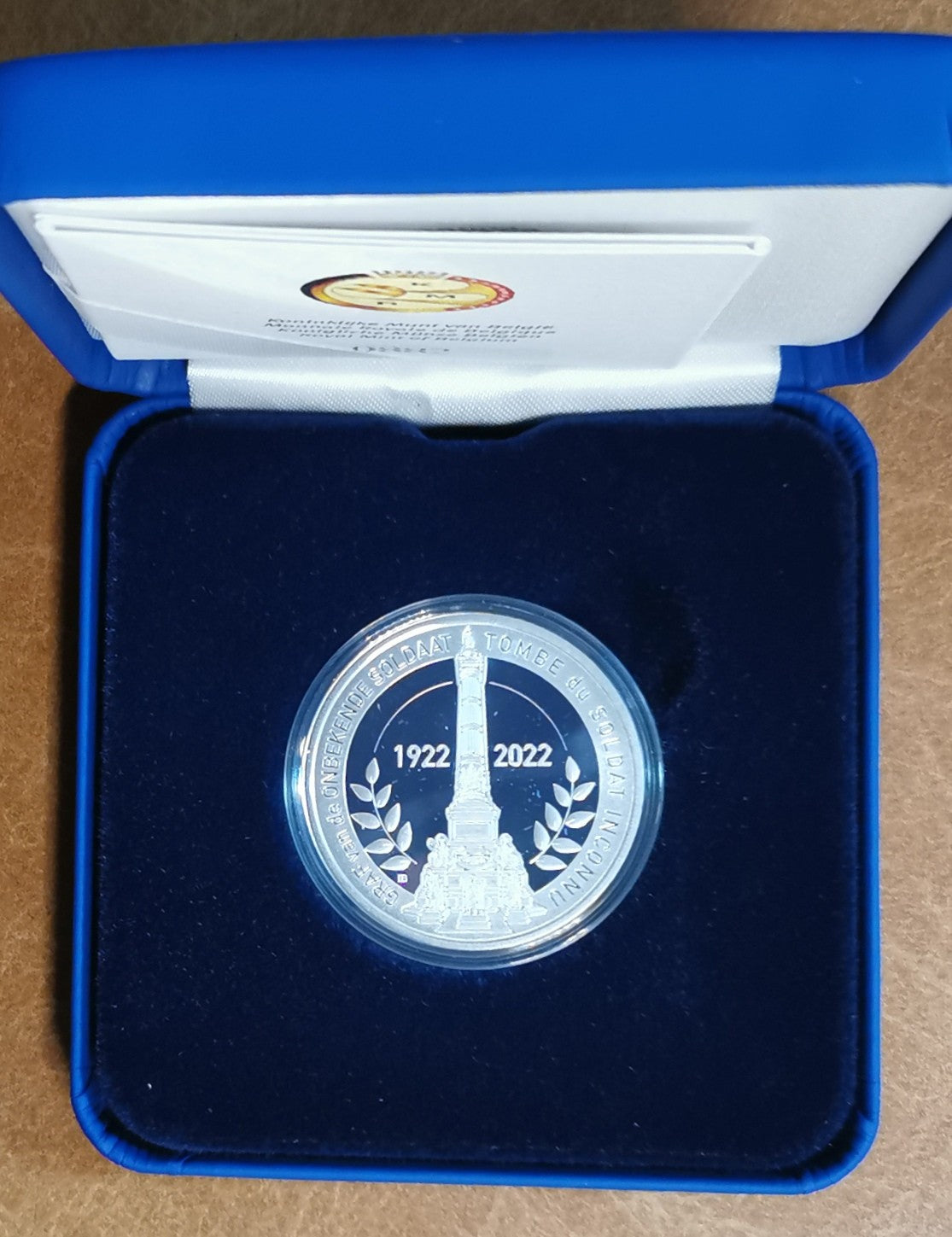 10 Euro Belgium 2022 - Az ismeretlen katona sírja (Proof)