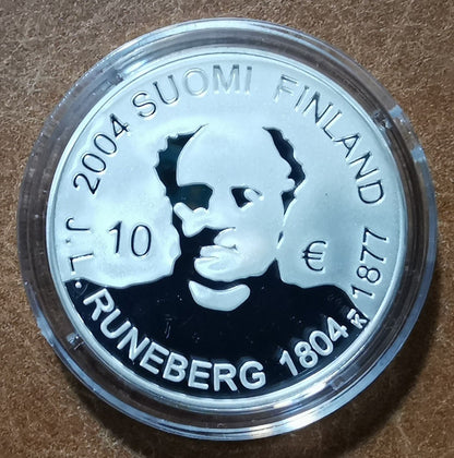 10 Euro Finnország 2004 - J. L. Runeberg (Proof)