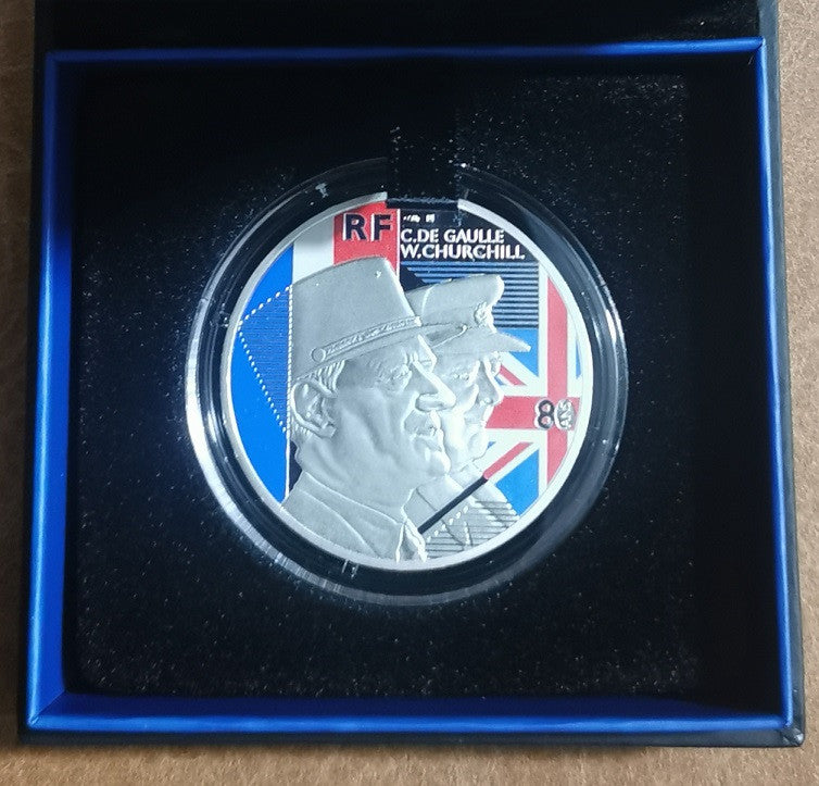 10 Euro Franciaország 2021 - Charles de Gaulle és Winston Churchill (Proof)