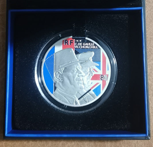 10 Euro Franciaország 2021 - Charles de Gaulle és Winston Churchill (Proof)