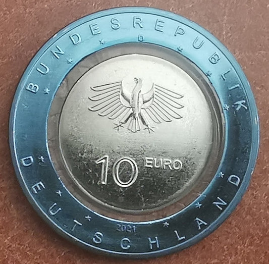10 Euro Németország "J" 2021 A vízben UNC)