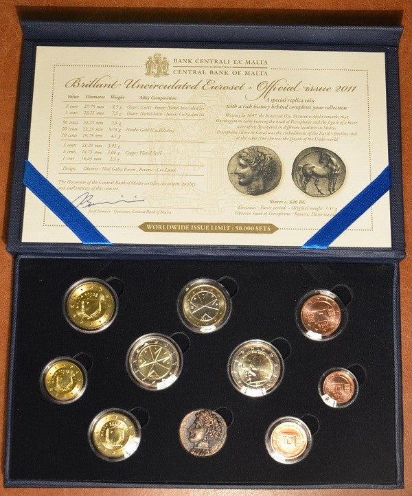 10 részes forgalmi sor - Málta 2011  (BU)