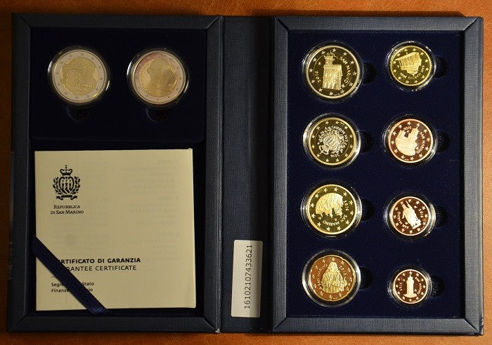 10 részes forgalmi sor San Marino 2016 (Proof)