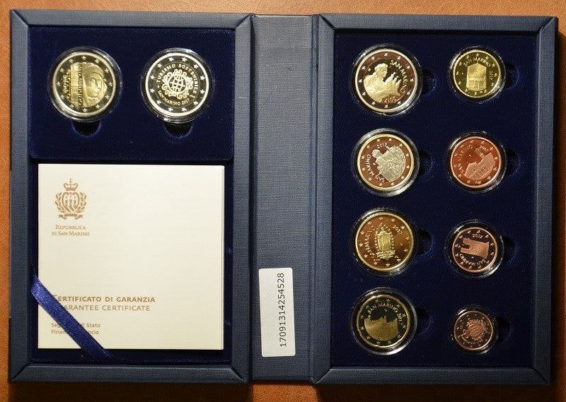 10 részes forgalmi sor San Marino 2017 (Proof)