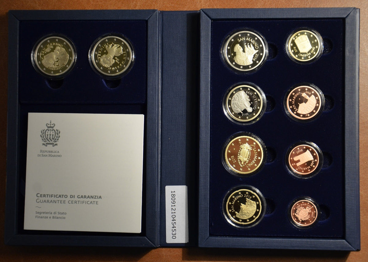 10 részes forgalmi sor San Marino 2018 (Proof)