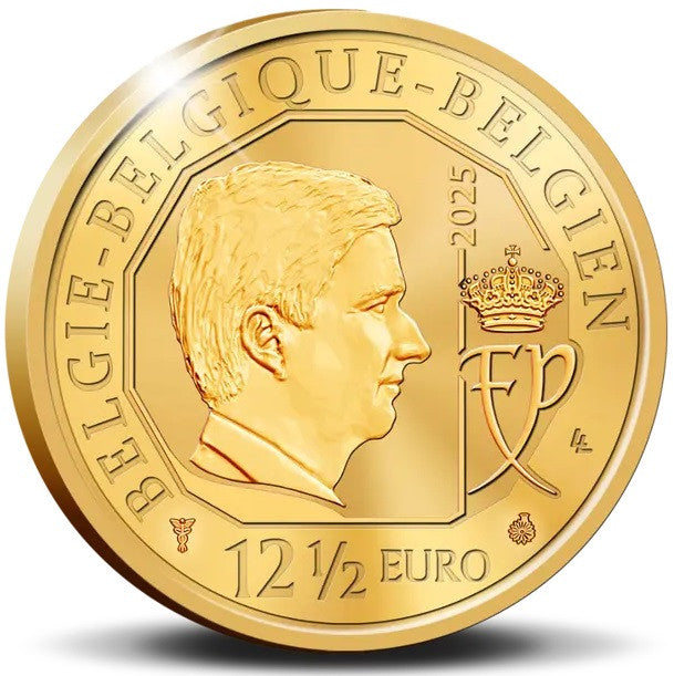 12,5 Euro Belgium 2025 - Fülöp király 65. évfordulója (Proof)