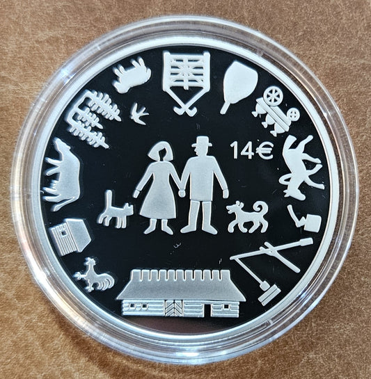 14 Euro Észtország 2023 Az észt farmárkodás (Proof)