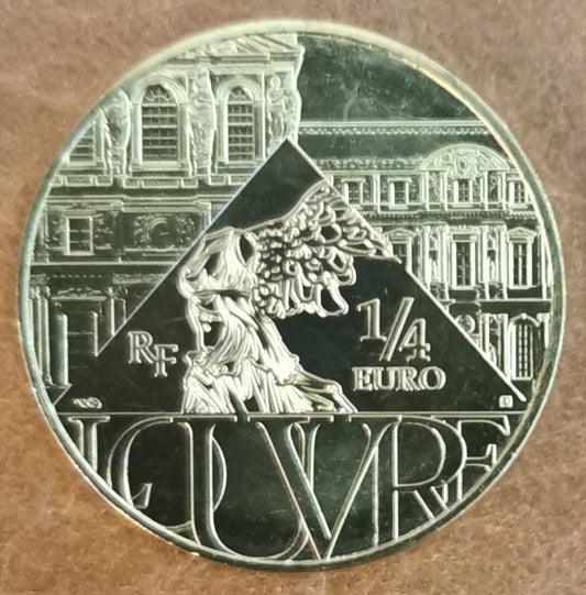 1/4 Euro Franciaország 2021 - I. Napoleon koronázása - Louvre (UNC)