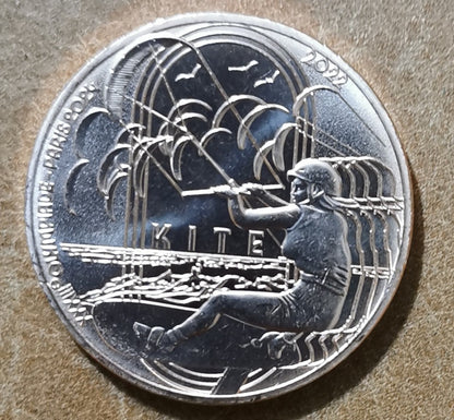 1/4 Euro Franciaország 2022 - A 2024-es olimpia: Kite (UNC)