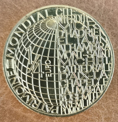1/4 Euro Franciaország 2022 - Unesco West Lake (UNC)