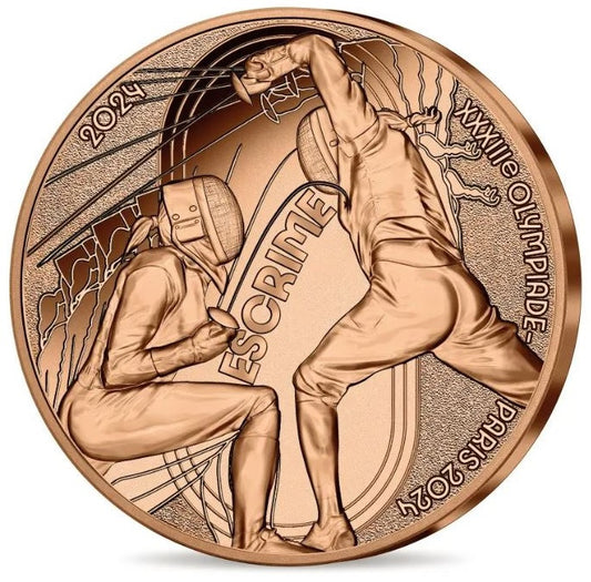 1/4 Euro Franciaország 2024 - A 2024-es olimpia: Vívás (UNC)