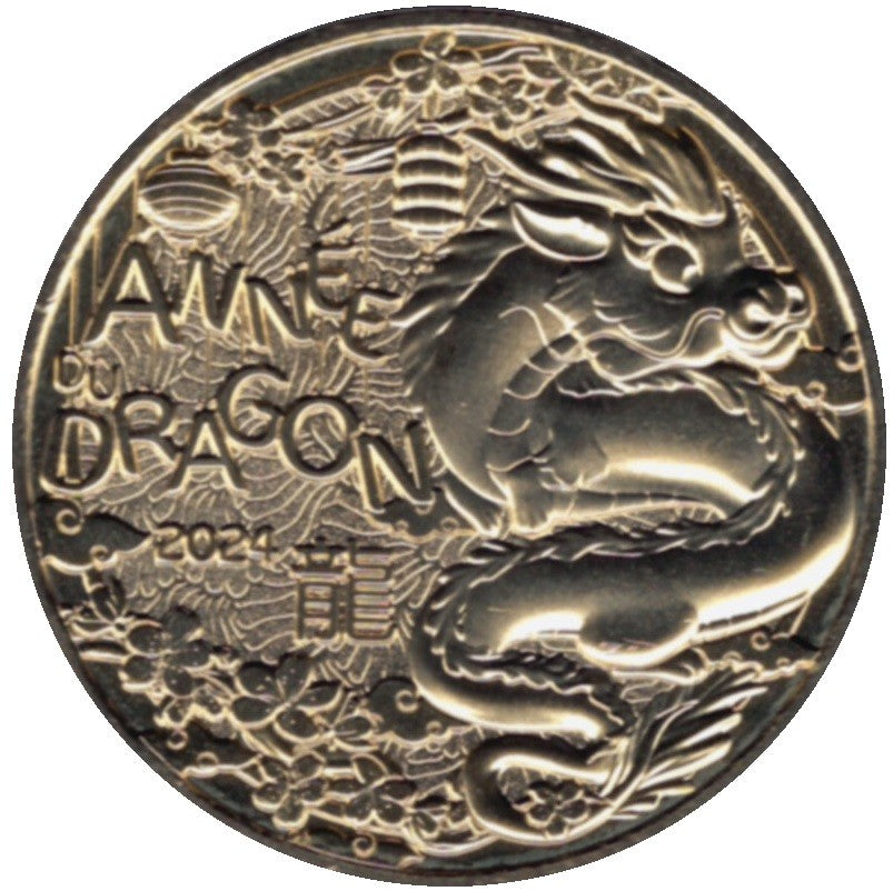 1/4 Euro Franciaország 2024 - A sárkány éve (UNC)