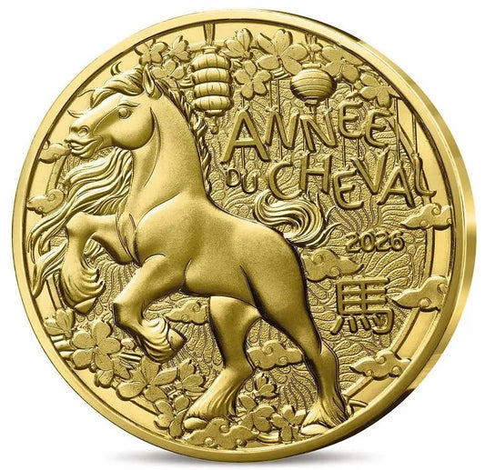 1/4 Euro Franciaország 2026 - A ló éve (UNC)