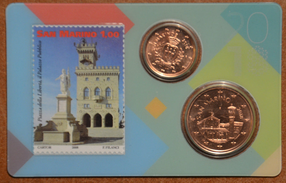 1+5 cent San Marino 2018 - Új dizájn (UNC)