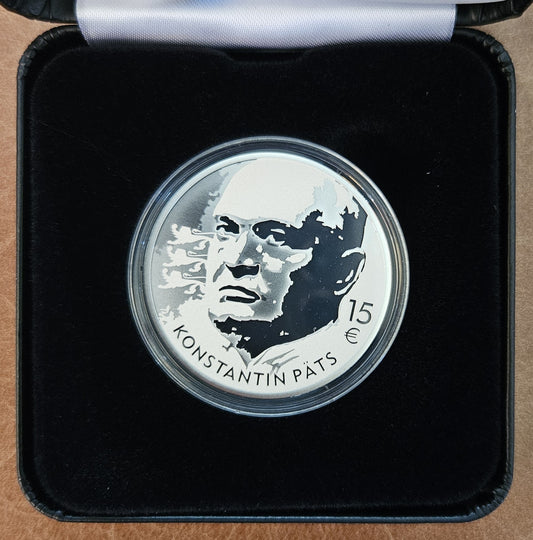 15 Euro Észtország 2024 Konstantin Päts 150 (Proof)