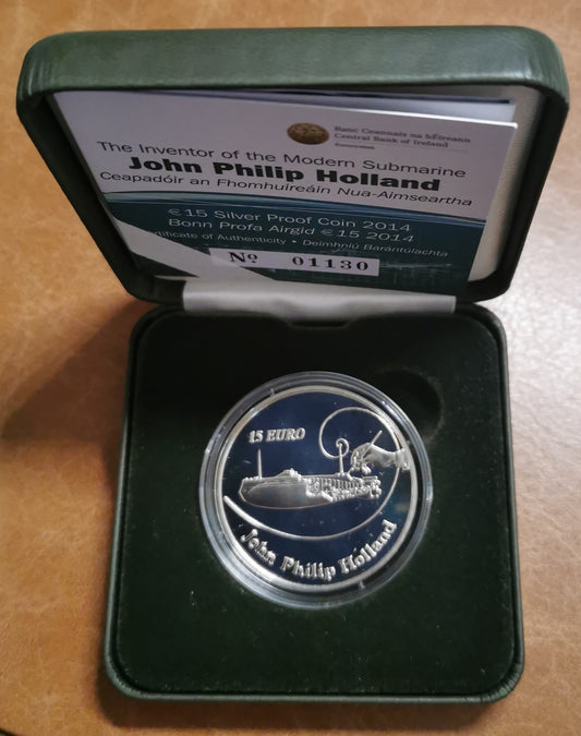 15 Euro Írország 2014 - John Philip Holland (Proof)