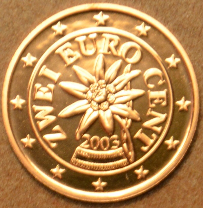 2 cent Ausztria 2003 (UNC)
