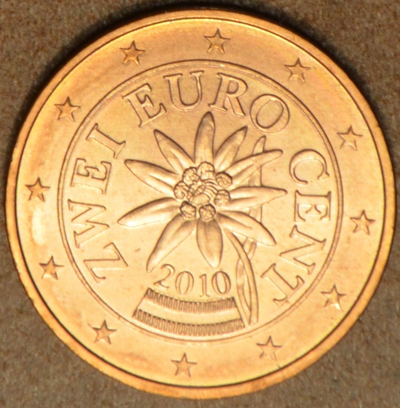 2 cent Ausztria 2010 (UNC)