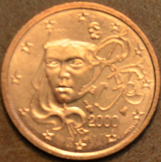 2 cent Franciaország 2000 (UNC)