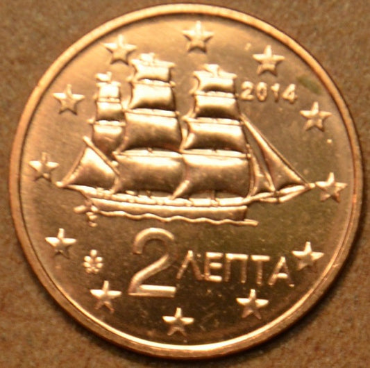 2 cent Görögország 2014 (UNC)